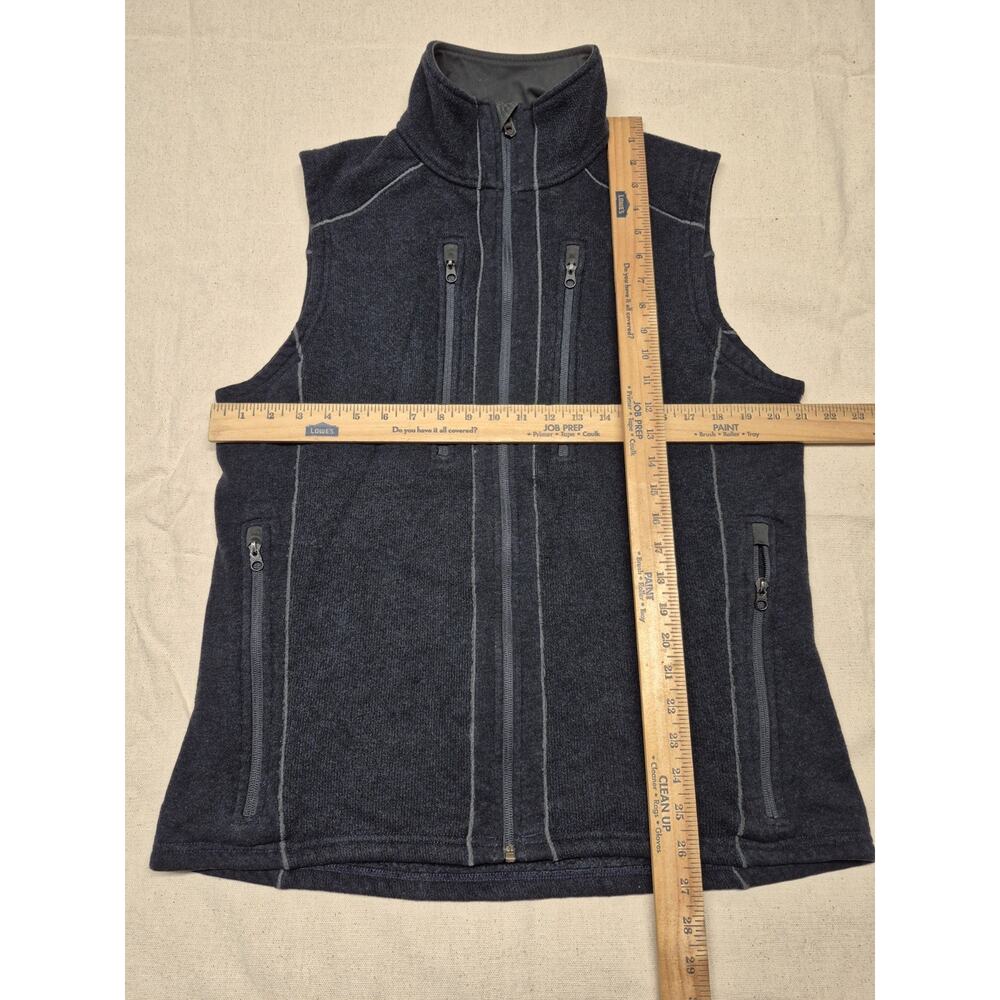 Kuhl Interceptr Vest Men's L Navy Blue Fleece Full Zip Outdoor Hiking - Picture 2 of 7